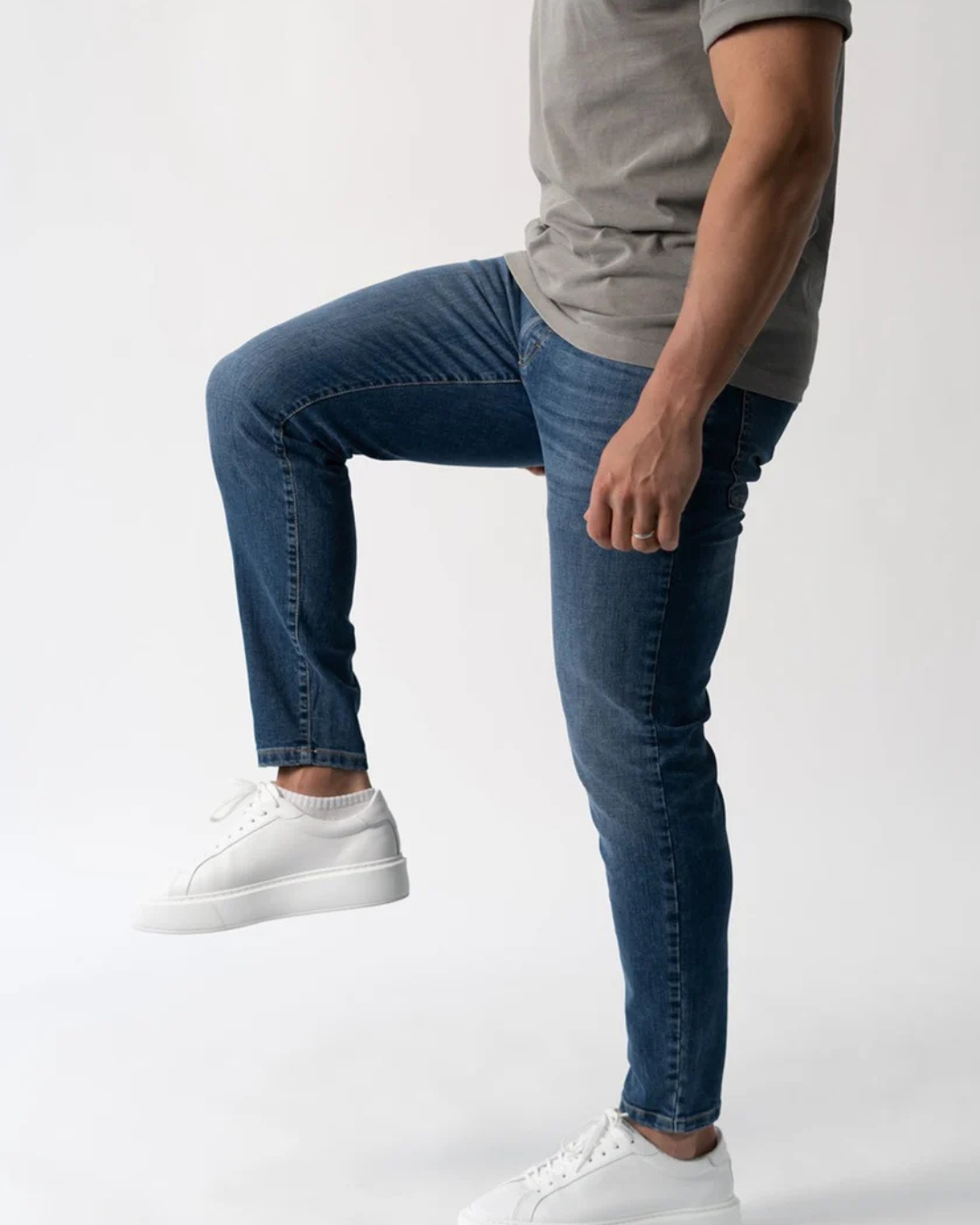 Pantalón auténtico clásico azul para todos los días