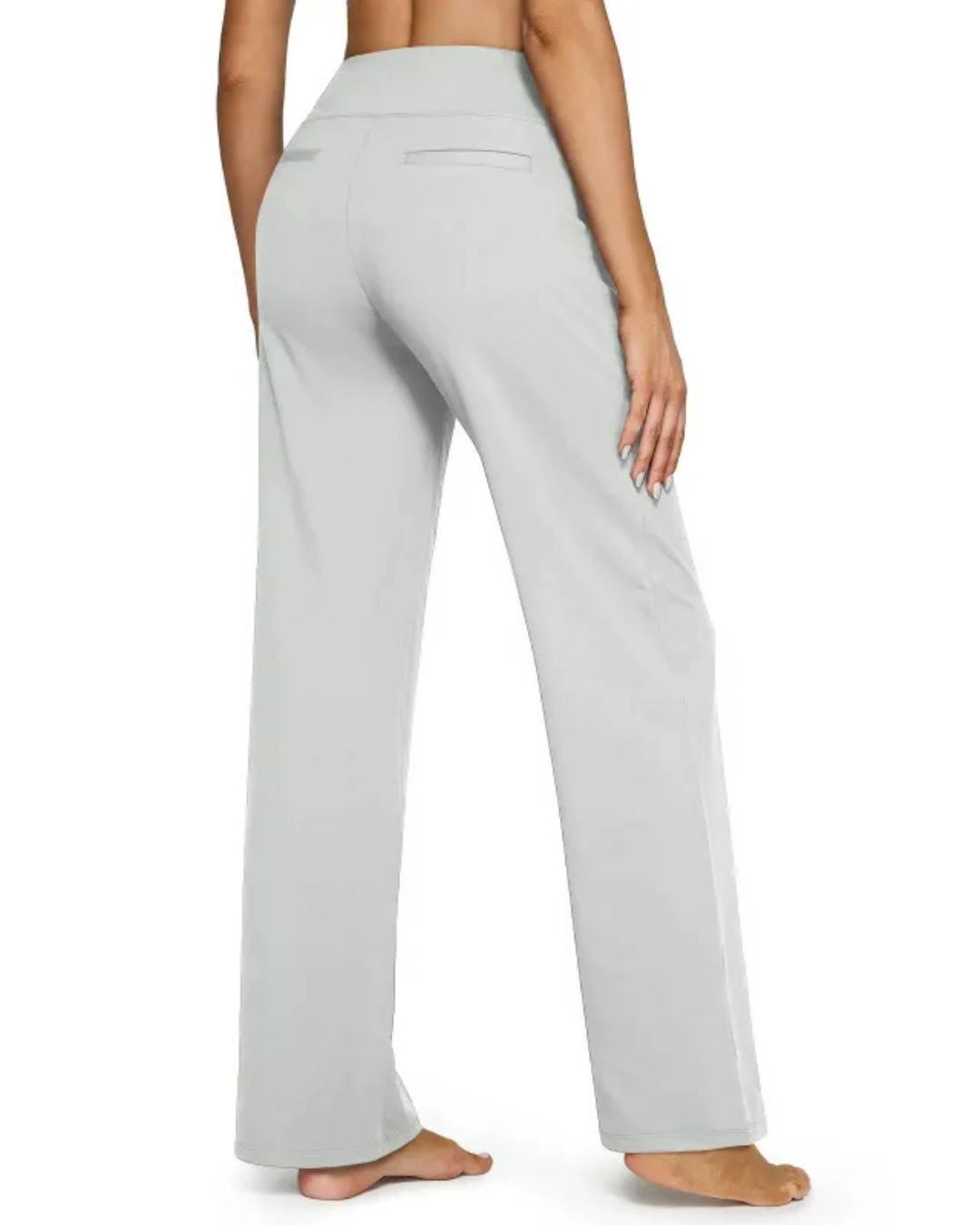 Pantalón Elástico de Cintura Alta y Holgados para Mujer