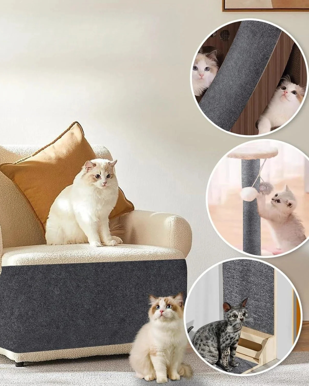 Protector contra arañazos de gatos que cuida tus muebles