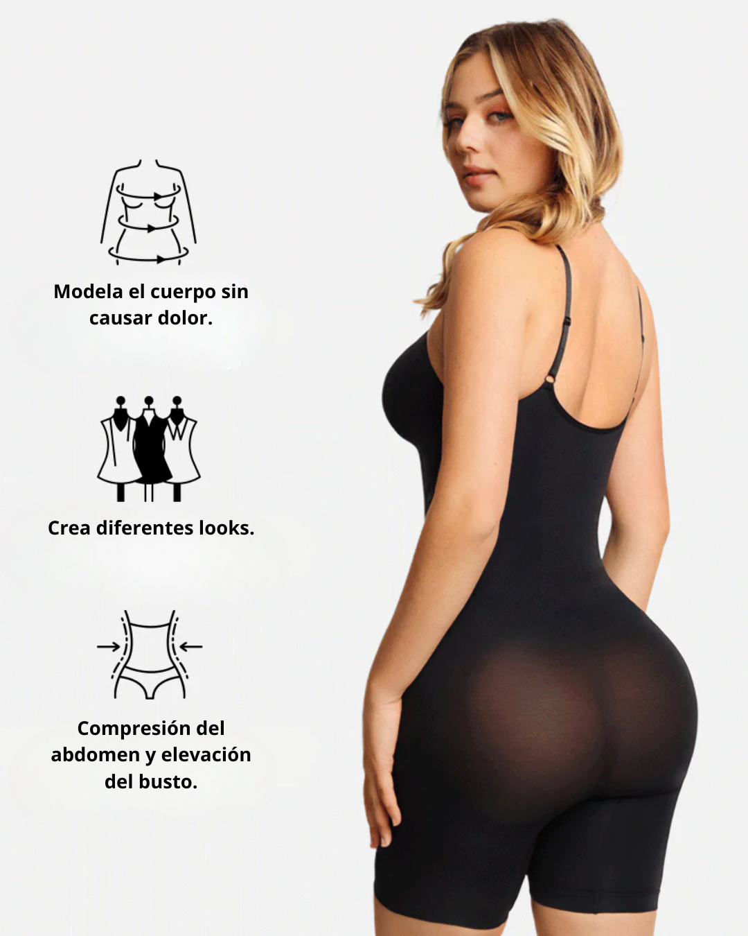 Body de Cuerpo Entero Levanta Glúteos para Mujer