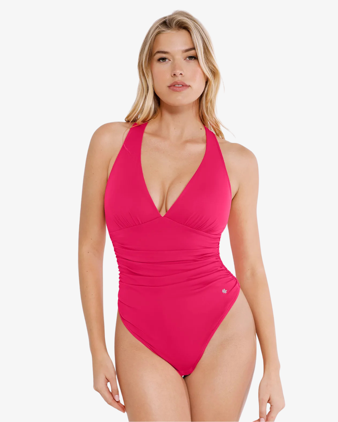 Body Moldeador con Cuello V y Fruncido para Control de Abdomen
