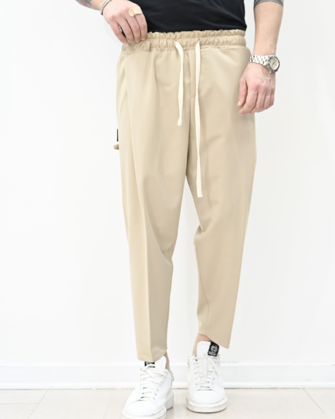 Pantalón Jogger Ancho con Ajuste de Cintura