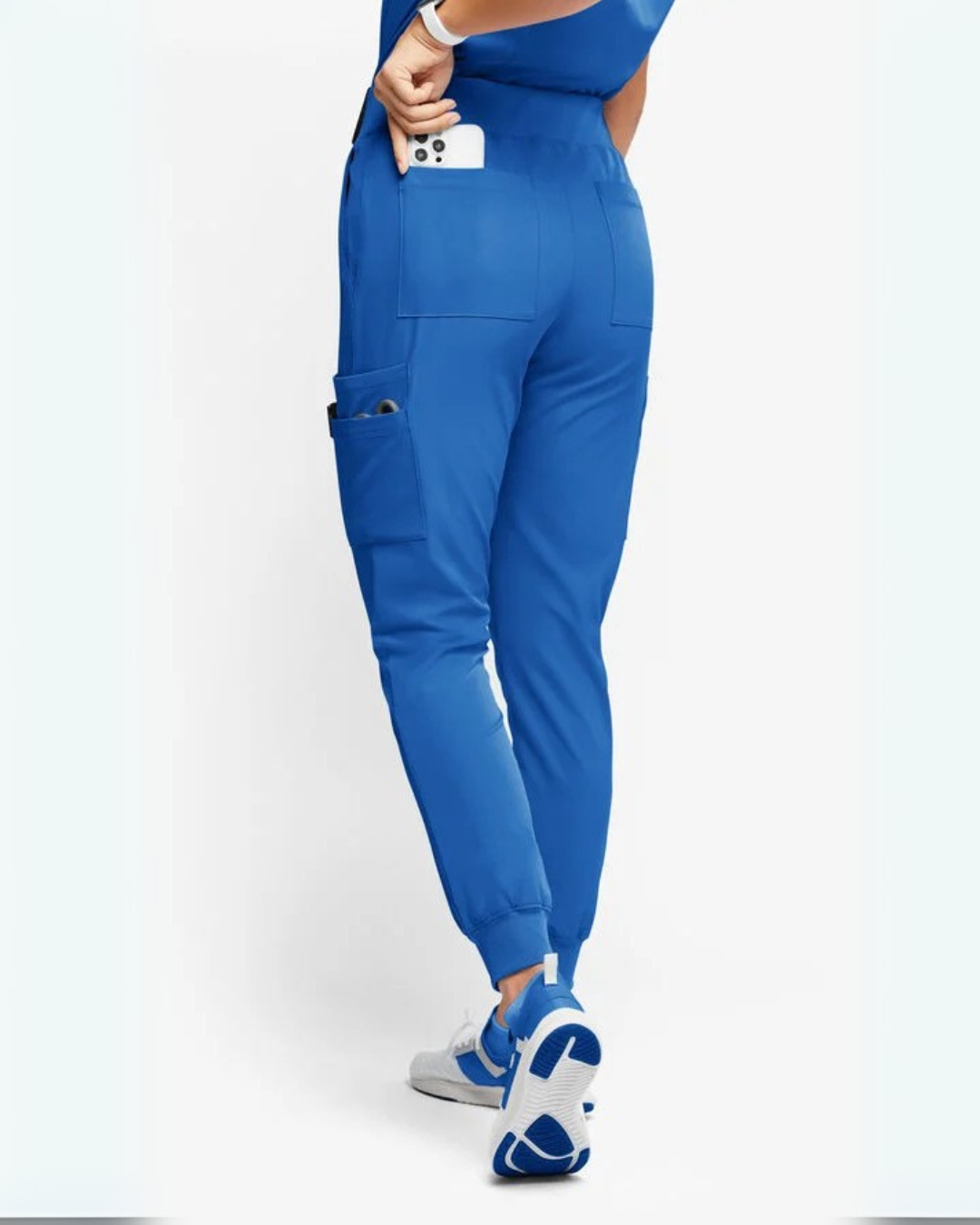 Conjunto de Uniforme Médico para Mujer con Bolsillos Multifuncionales y Tejido Transpirable