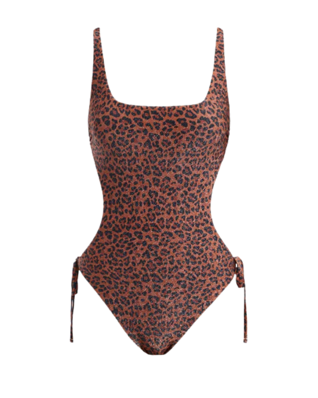 Bañador Cruzado con Estampado de Leopardo