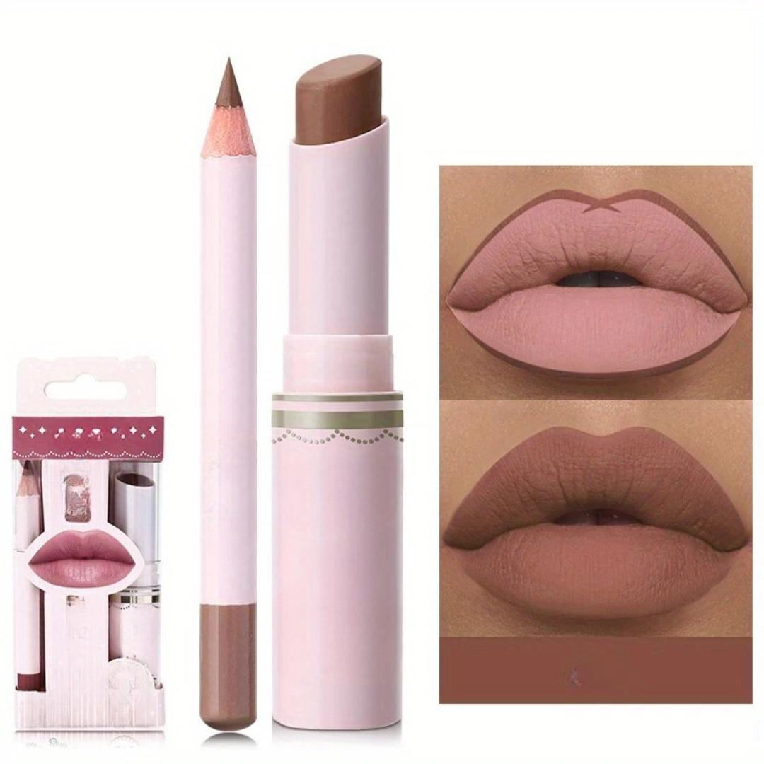 Set de Lápiz Labial y Delineador de Labios (OFERTA 2X1)