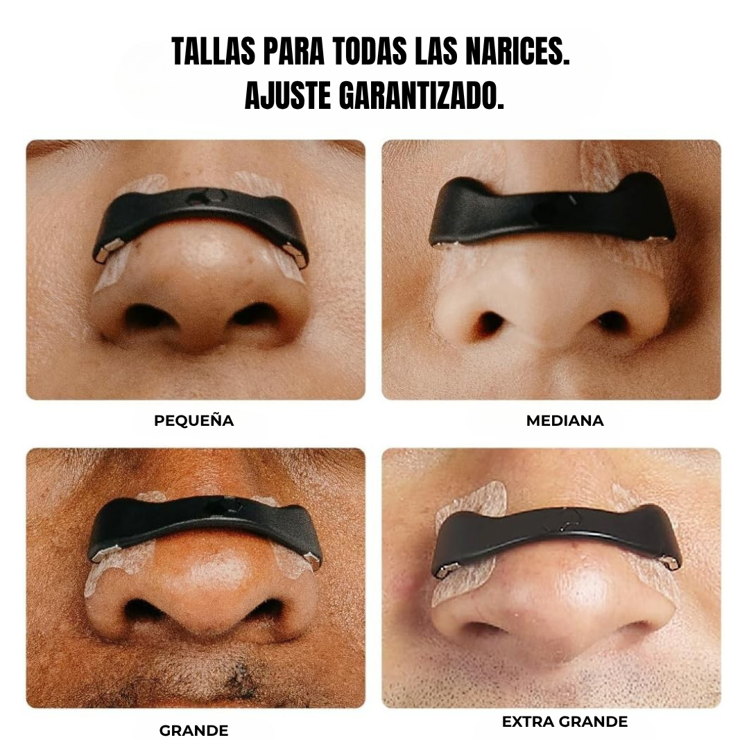 Kit de Tiras Nasales Negras con Adhesión Extra para Respirar Mejor contiene 4 Bandas (OFERTA 2X1)