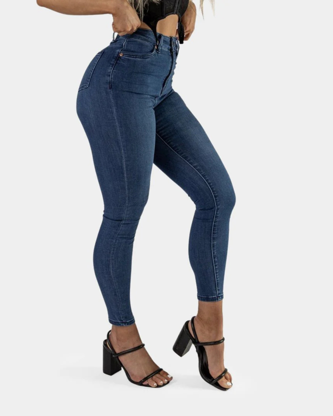 Pantalón Jeans ajustado de Mujer con Tejido Elástico