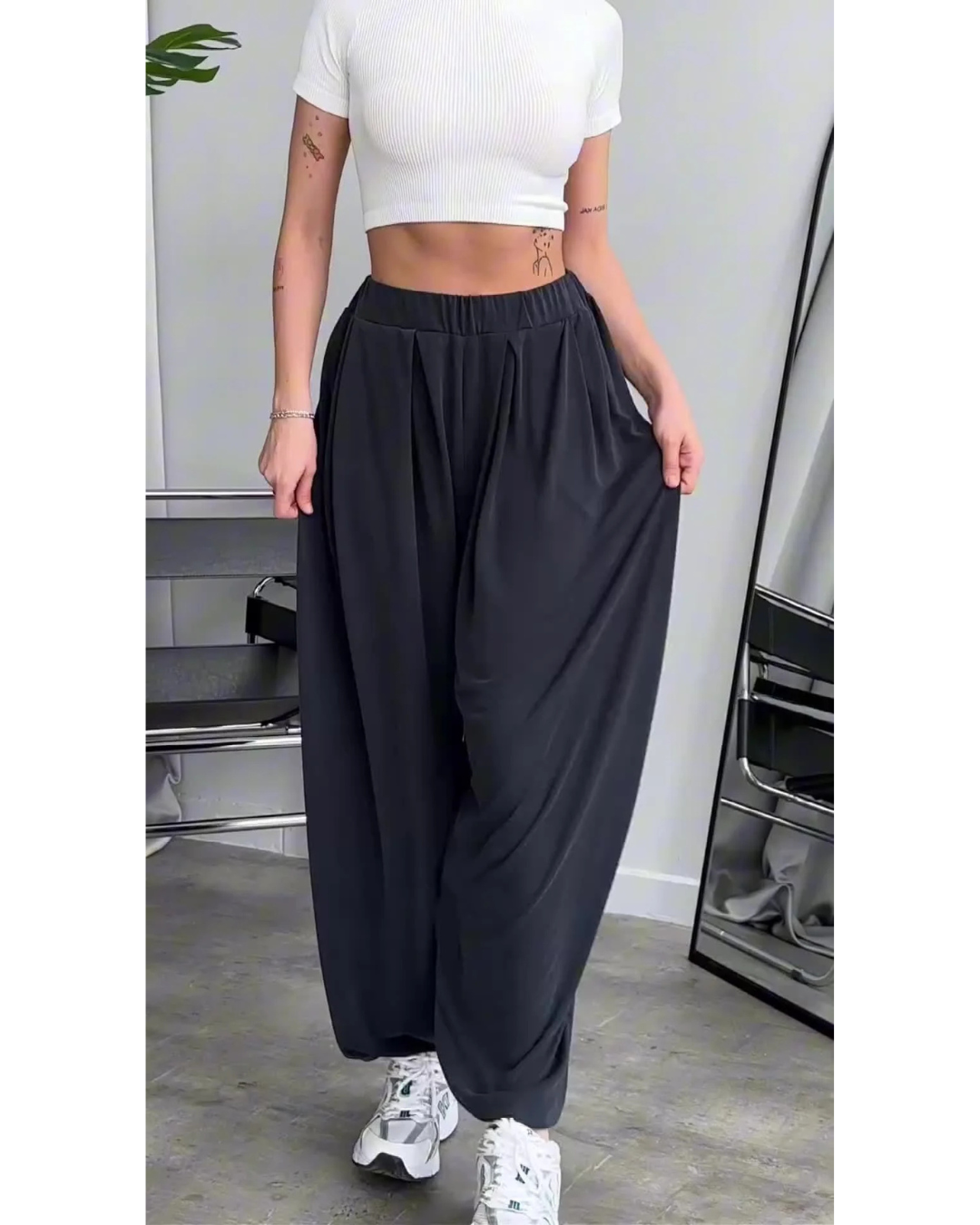 Pantalón Oversize de Estilo Bohemio con Diseño Atemporal y Confort Premium