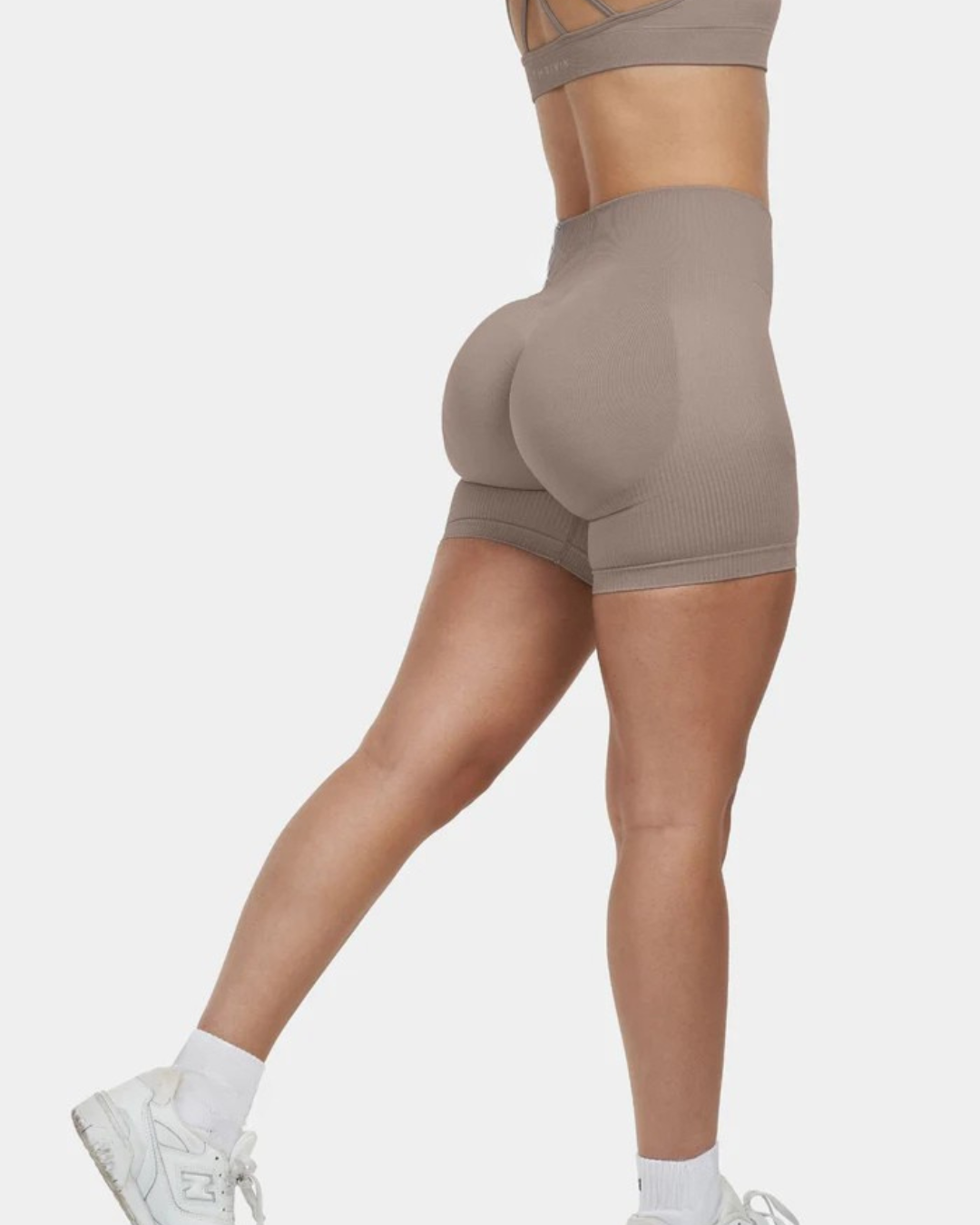Pantalón Corto Deportivo sin Costuras con Efecto Esculpido y Diseño Acanalado (OFERTA 2X1)