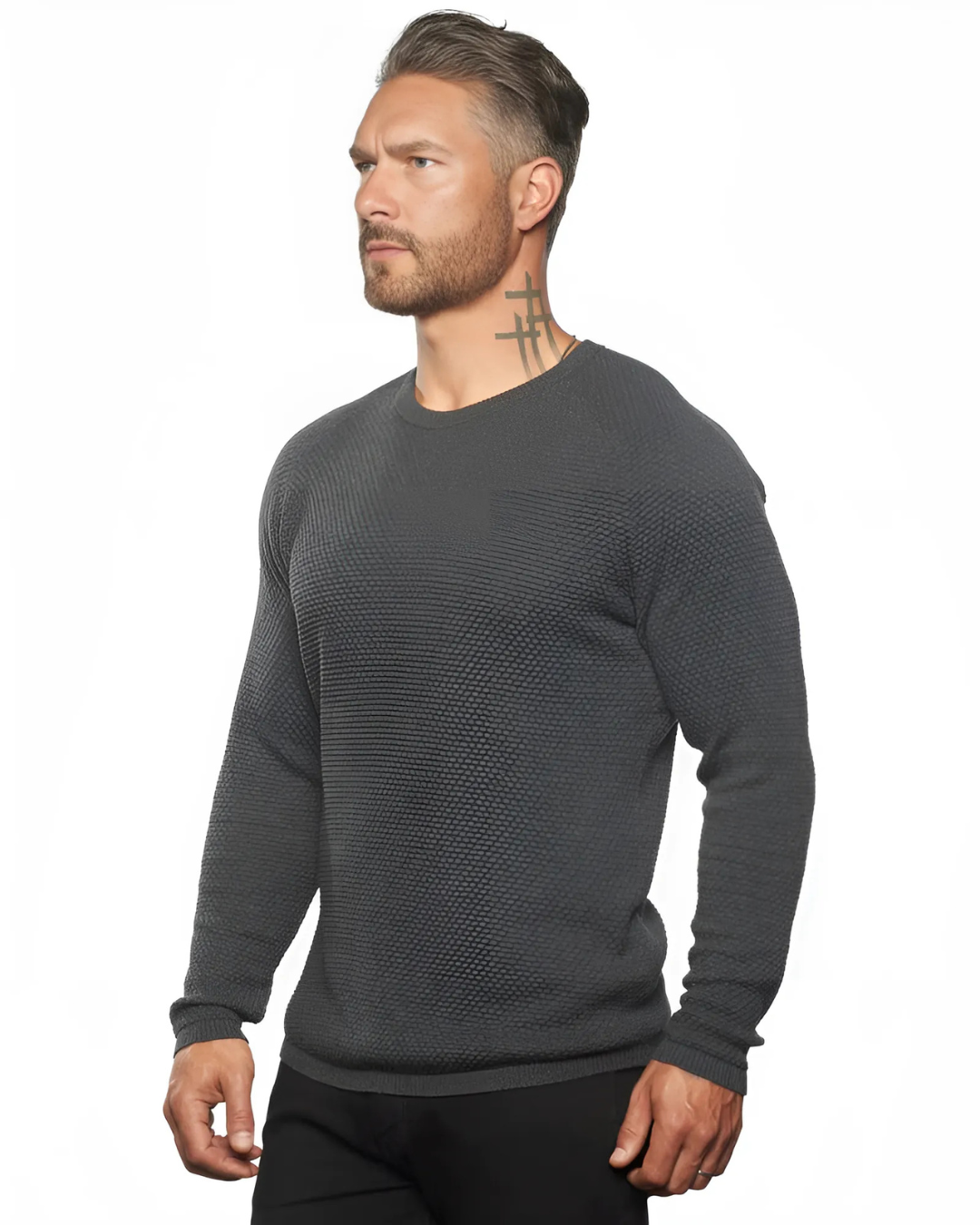 Jersey Manga Larga Elegante para Hombre