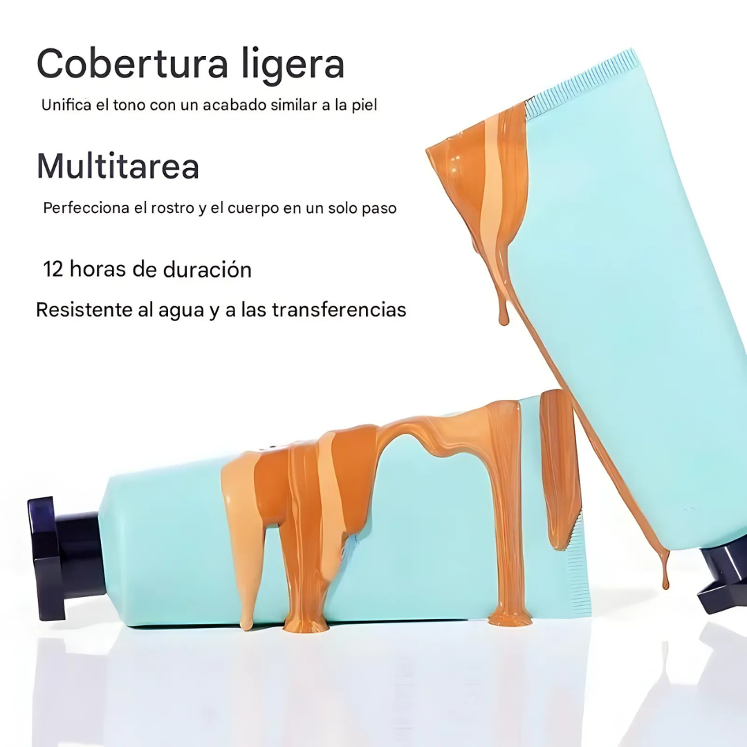 Base de Maquillaje Hidratante corrector y cobertura es resistente al agua (OFERTA 2X1)