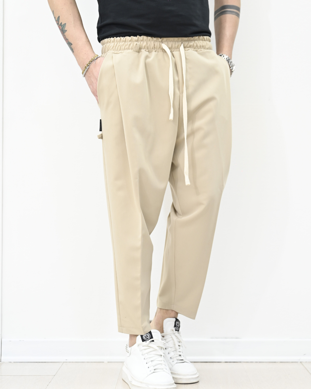 Pantalón Jogger Ancho con Ajuste de Cintura