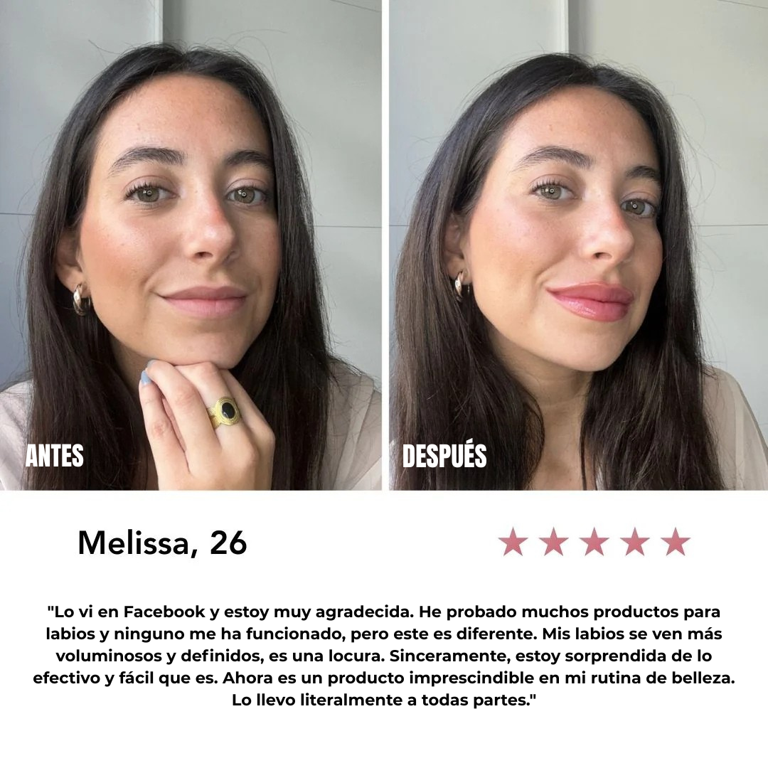 Voluminizador de Labios Natural con Efecto Inmediato y Resultados Extremos para una Hidratación Intensa (OFERTA 2X1)