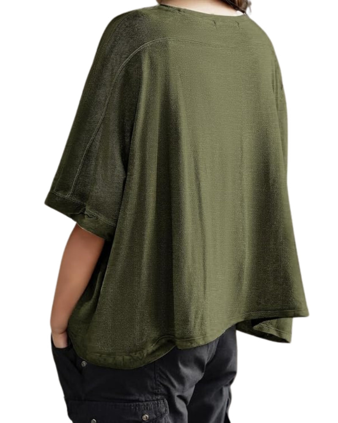 Camiseta Informal de Corte Holgado y Cómodo para Mujer