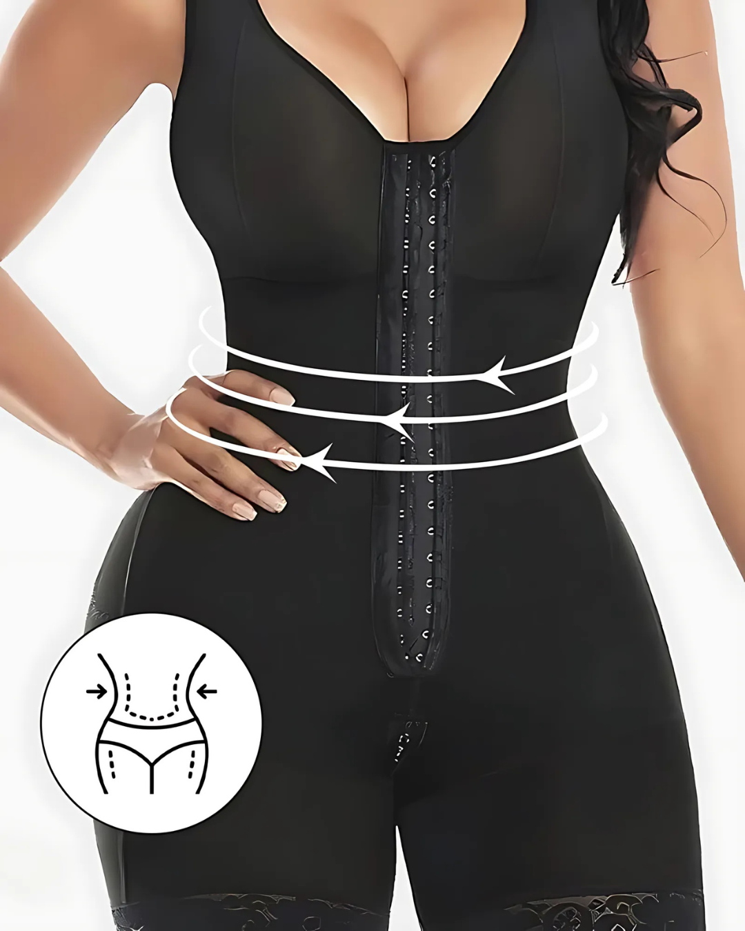 Modelador corporal de talla grande para mujer