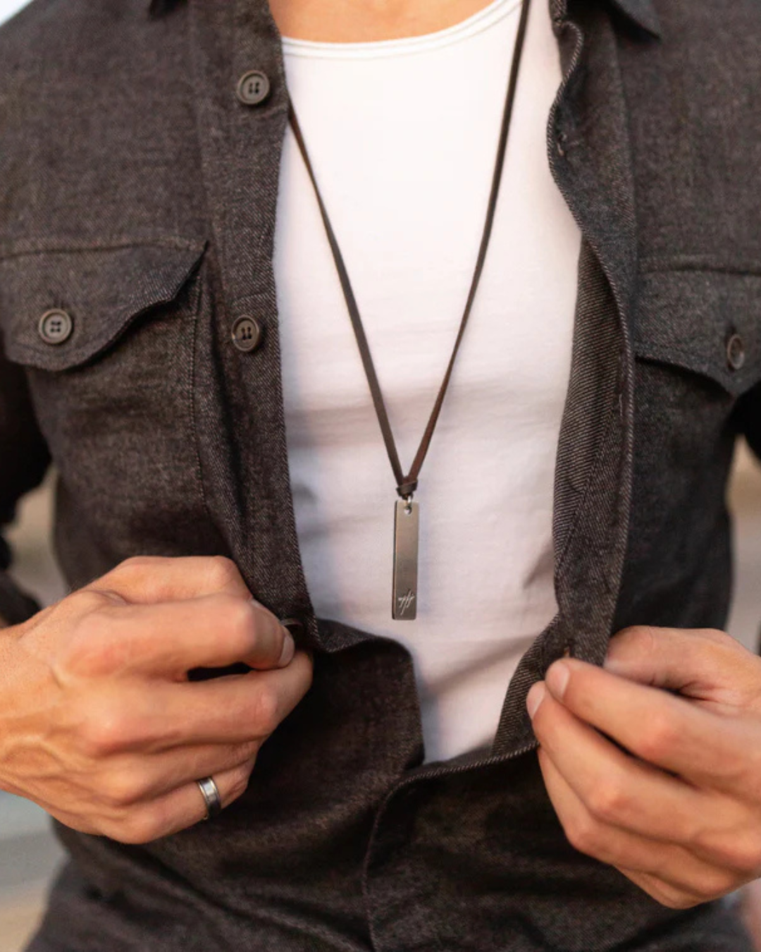 Camisa Abotonada de Corte Ajustado para Hombre