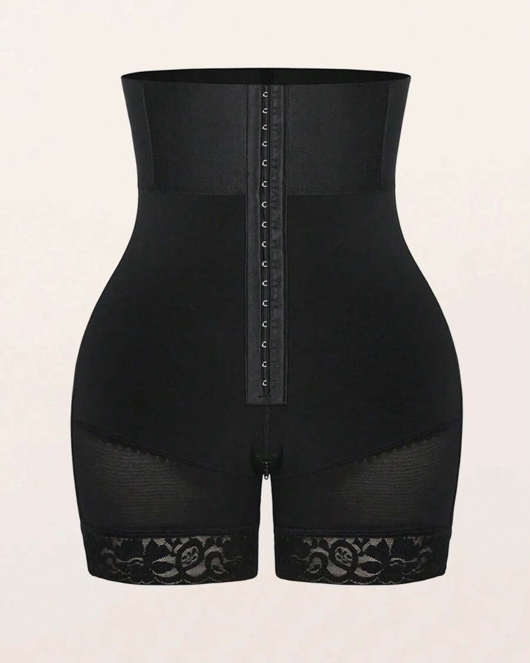 Faja de Talle Alto con Encaje y Corchetes para Mujer (2X1 OFERTA)