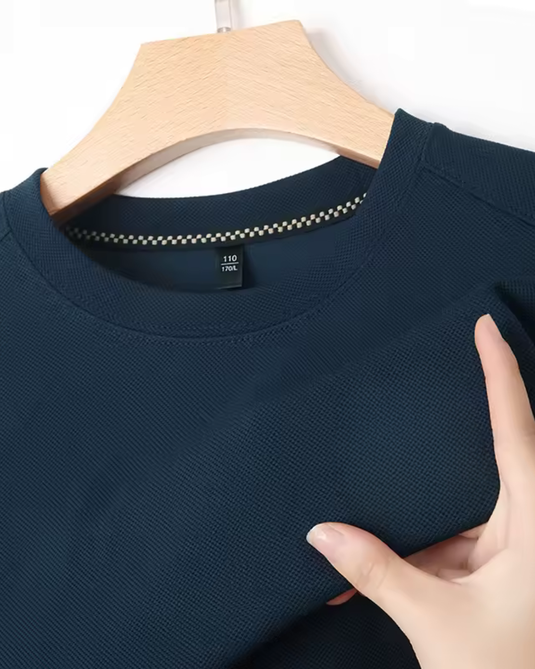 Jersey Manga Larga Elegante de Tejido Elástico para Hombre