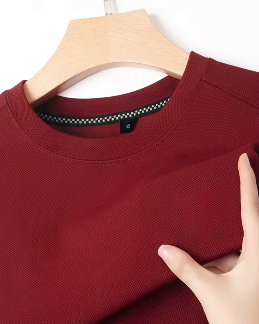 Jersey Manga Larga Elegante de Tejido Elástico para Hombre
