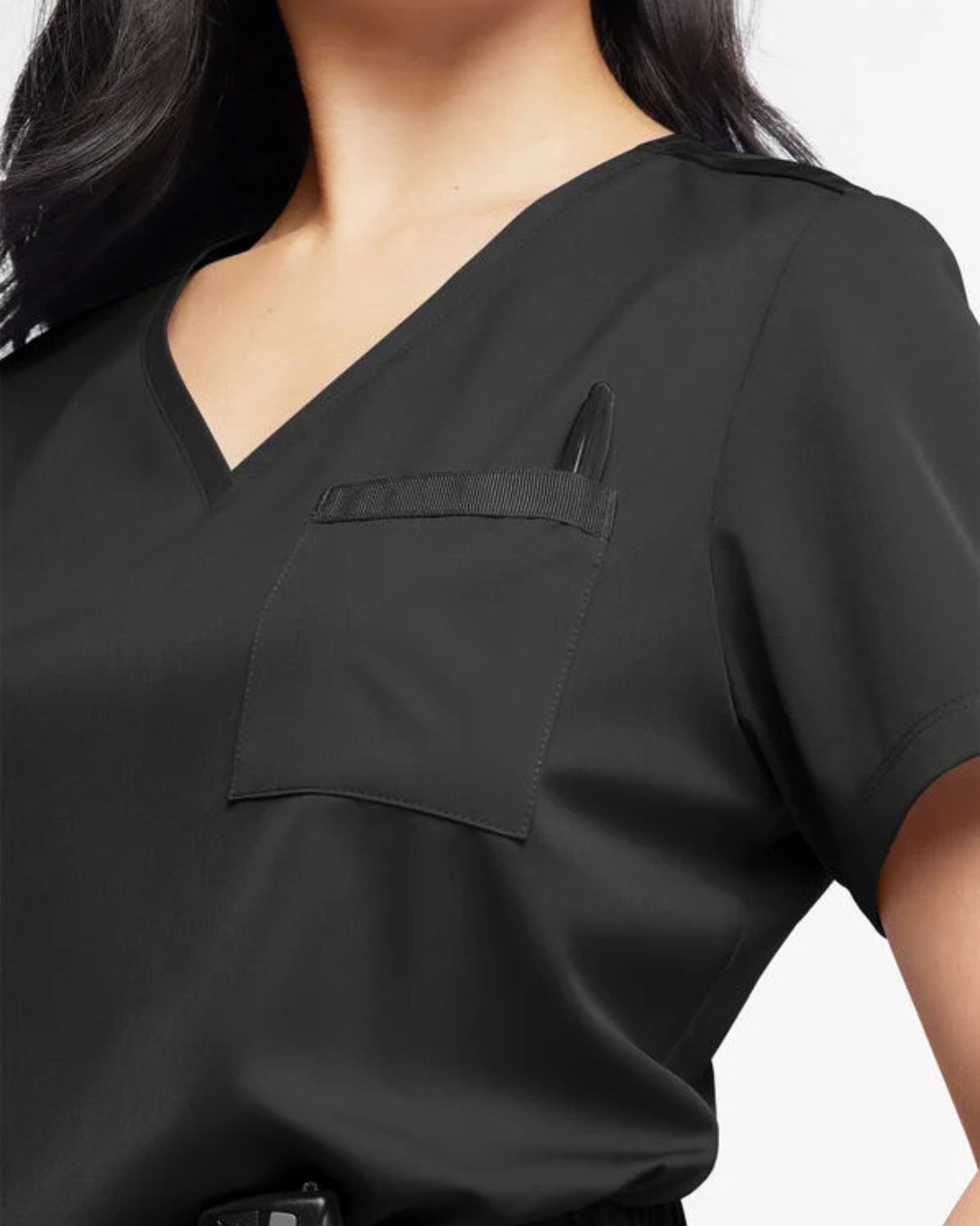 Conjunto de Uniforme Médico para Mujer con Bolsillos Multifuncionales y Tejido Transpirable
