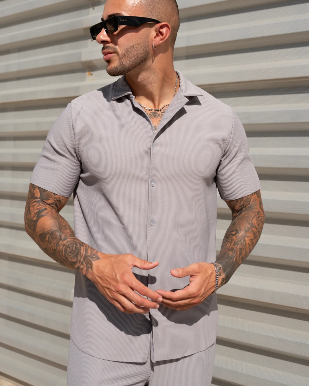 Conjunto Casual de Camiseta Manga Corta y Pantalón para Hombre