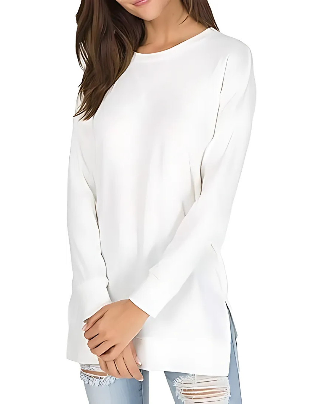 Jersey de Manga larga y Corte holgado para un Estilo Casual y Cómodo