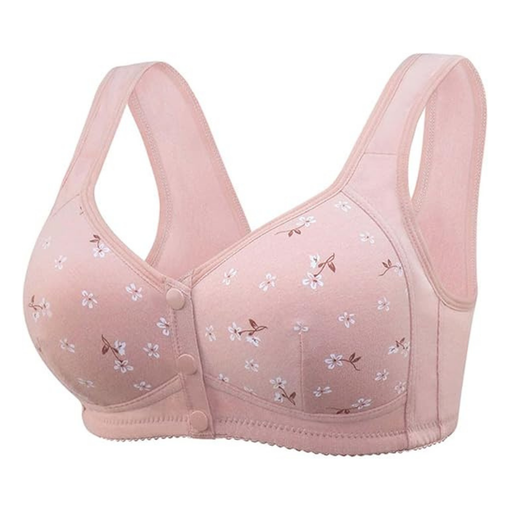 Sujetador Floral Cómodo y Confortable con Botón Frontal (OFERTA 2X1)