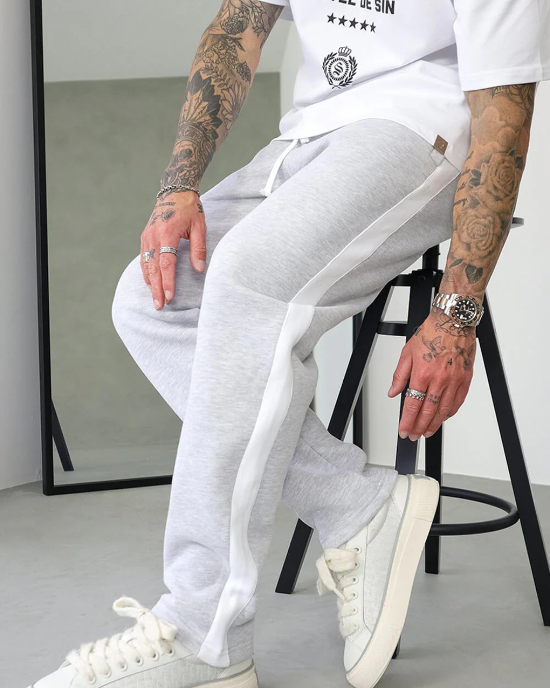 Pantalón Jogger con Banda Lateral para Hombre