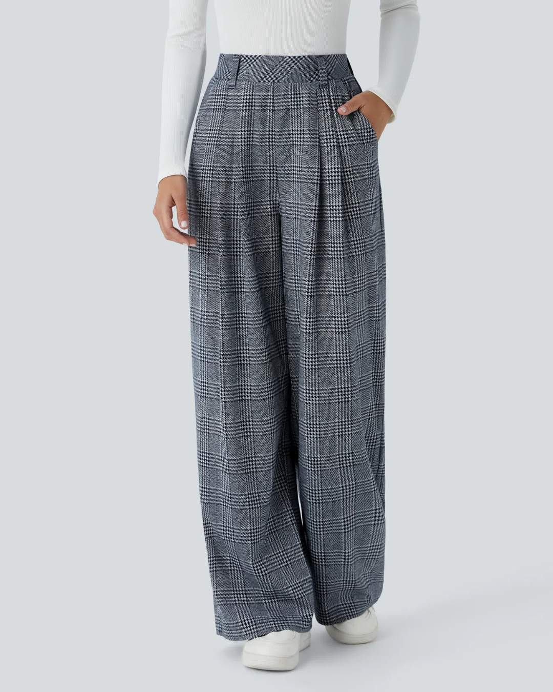 Pantalón de Pierna Ancha con Estampado para Mujer