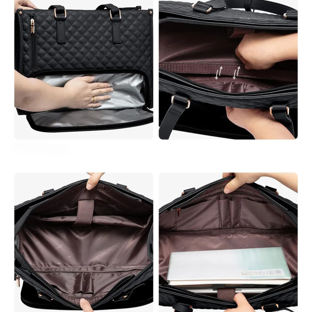 Bolso Térmico 3 en 1 con Compartimento Refrigerante y Portaordenador