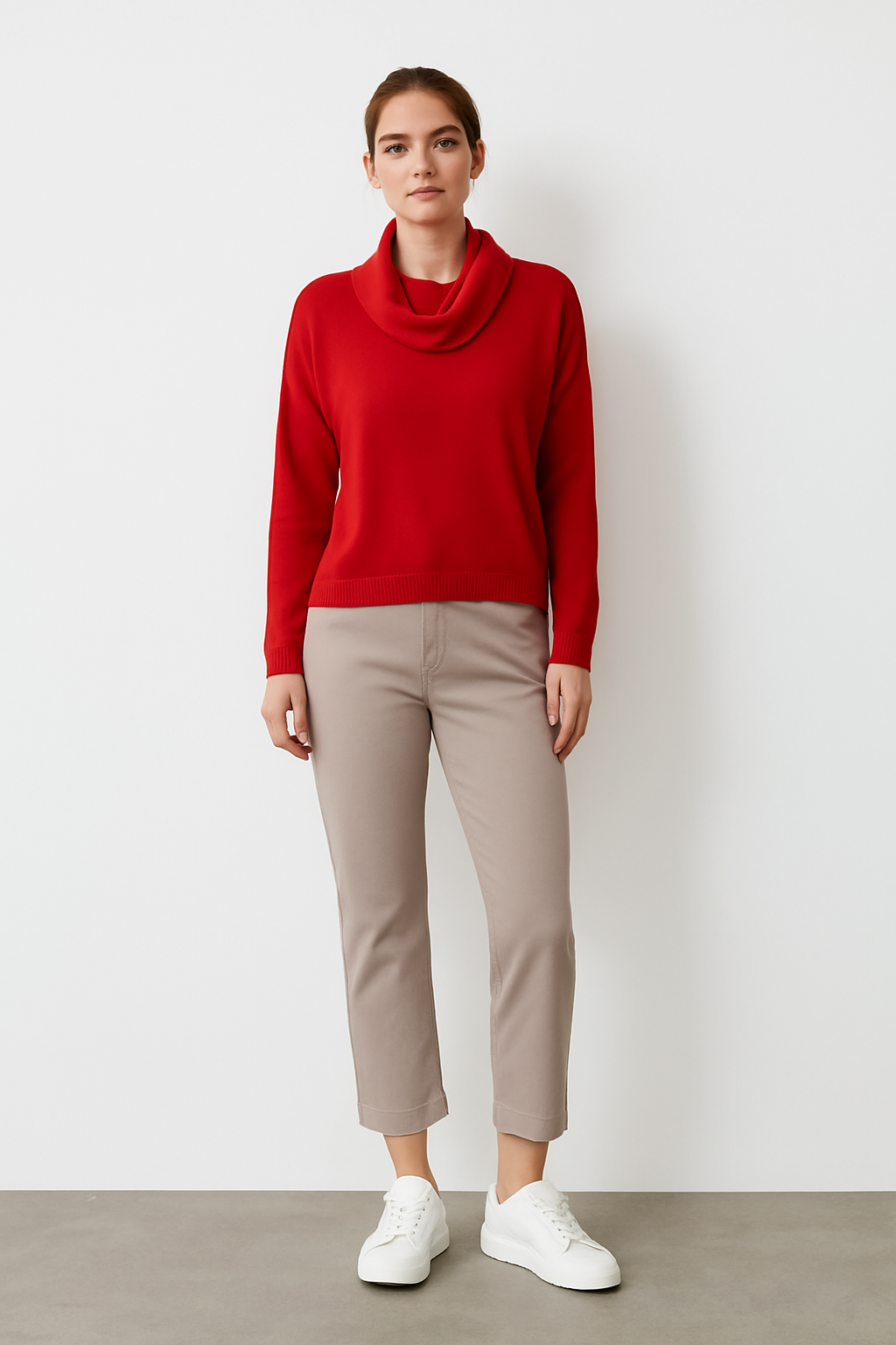 Pantalón  palazzo  con bolsillos laterales con cremallera