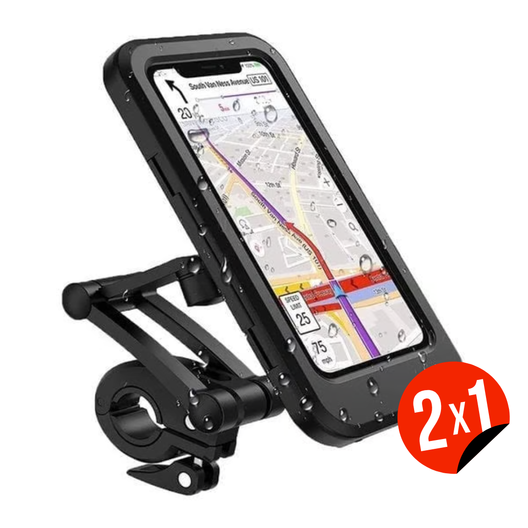 Soporte impermeable para teléfono uso en bicicleta y motocicleta (OFERTA 2X1)
