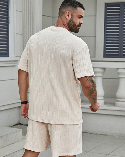 Conjunto Casual de Camiseta Manga Corta y Short para Hombre