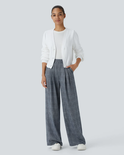 Pantalón de Pierna Ancha con Estampado para Mujer
