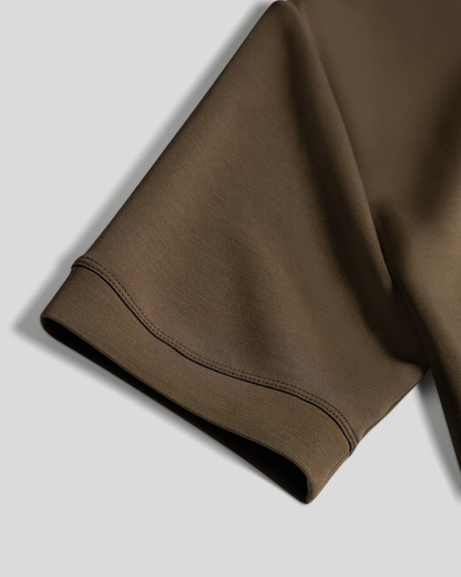 Camisa Ajustada de Manga Corta para Hombre