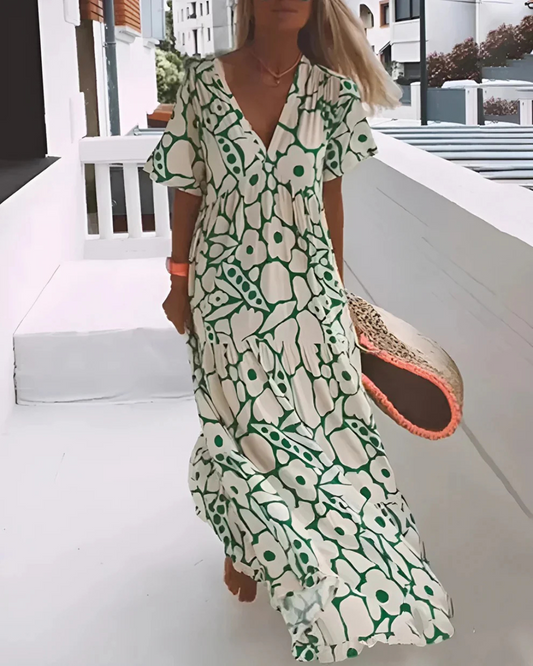 Vestido Holgado con Escote en V
