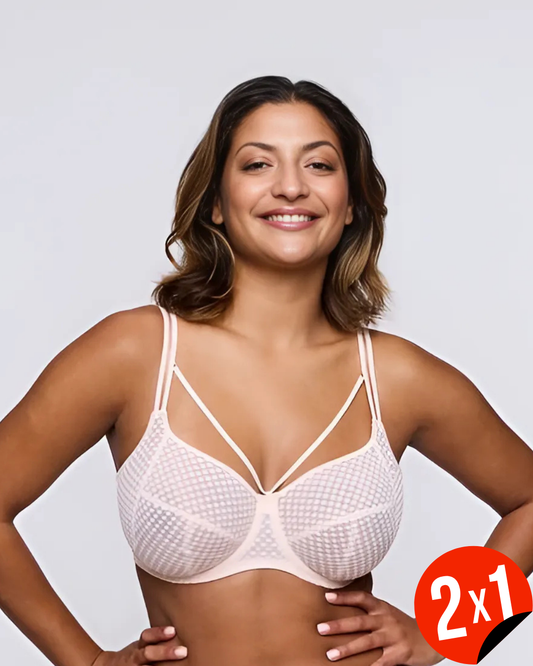 Sujetador con transparencia y soporte reforzado (OFERTA 2X1)