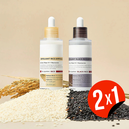 Suero Facial de Arroz para Exfoliación Suave y Luminosidad Natural (OFERTA 2X1)