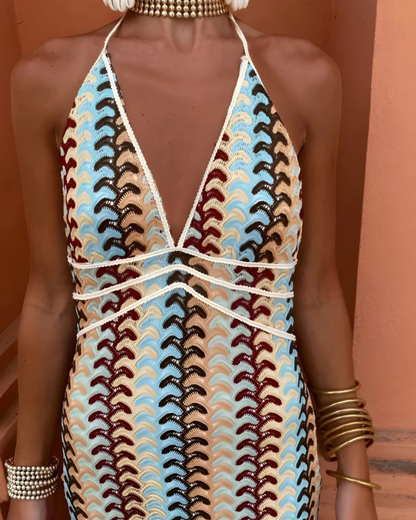 Vestido de Verano de Punto Calado