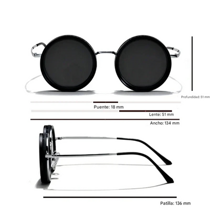 Lentes de Sol Redondas Ajustables y Polarizadas Unisex