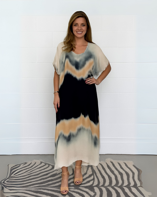 Vestido Largo con Corte Fluido
