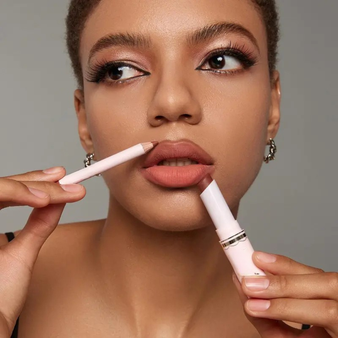 Set de Lápiz Labial y Delineador de Labios (OFERTA 2X1)