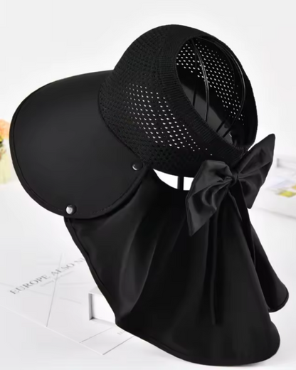 Sombrero de Ala Ancha con Lazo Elegante para Días Soleados