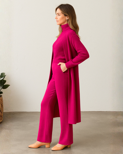 Elegante conjunto de tres piezas Versatilidad con estilo para mujer