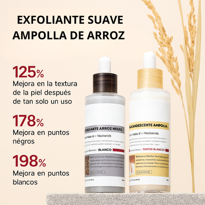 Suero Facial de Arroz para Exfoliación Suave y Luminosidad Natural (OFERTA 2X1)