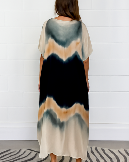 Vestido Largo con Corte Fluido