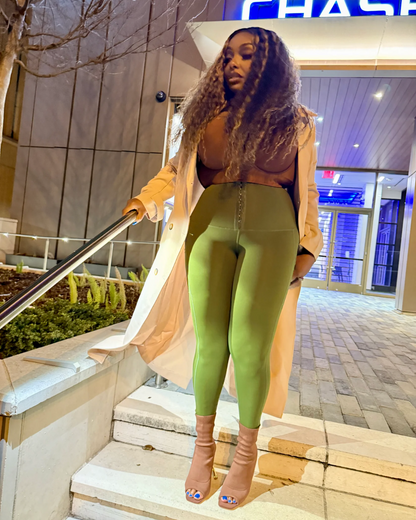Leggings de Cintura Alta Modeladora y con Cremallera Frontal