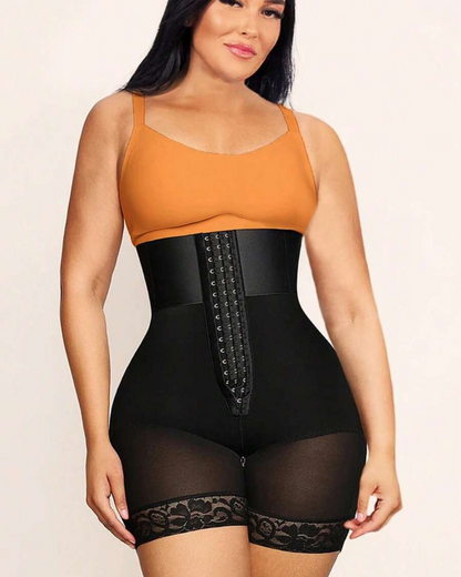 Faja de Talle Alto con Encaje y Corchetes para Mujer (2X1 OFERTA)