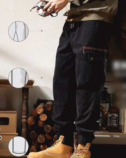 Pantalones con Cintura y Tobillos Elásticos para Hombre