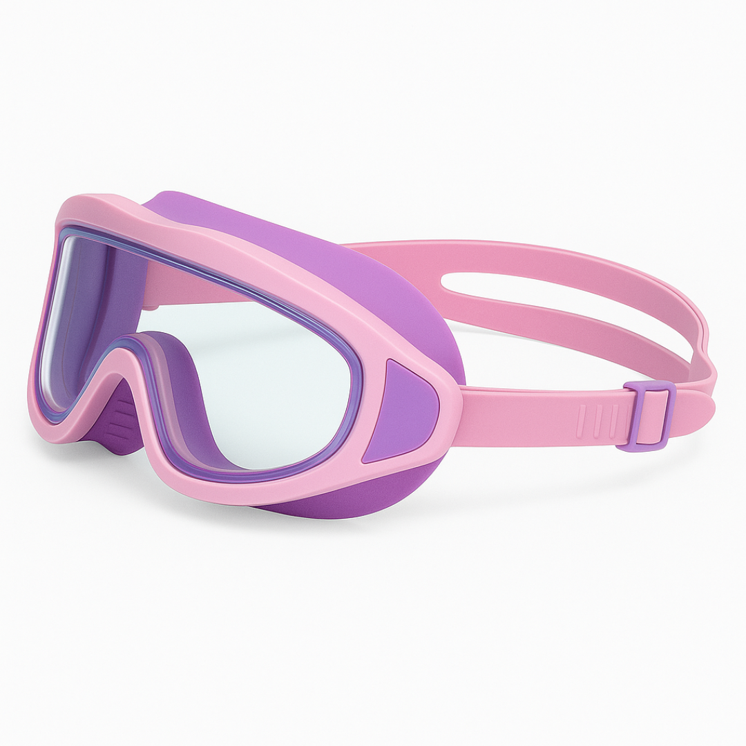 Gafas de Natación HD para Niños con Montura Grande e Impermeables